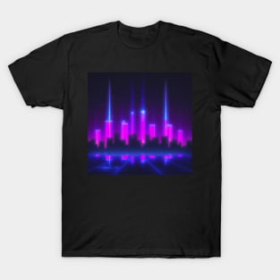 Synthwave neon city T-Shirt